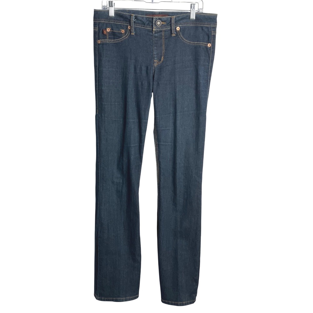 Domaine Brand Jeans Classic 5 Pocket‎ Dark Wash Midrise Flare Womens Size Large